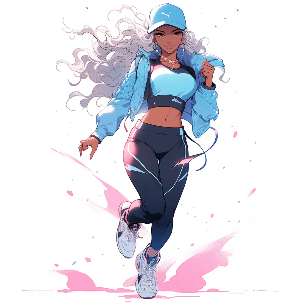 Beginner Chinese Reading Practice — Excercise Habits a girl jogging