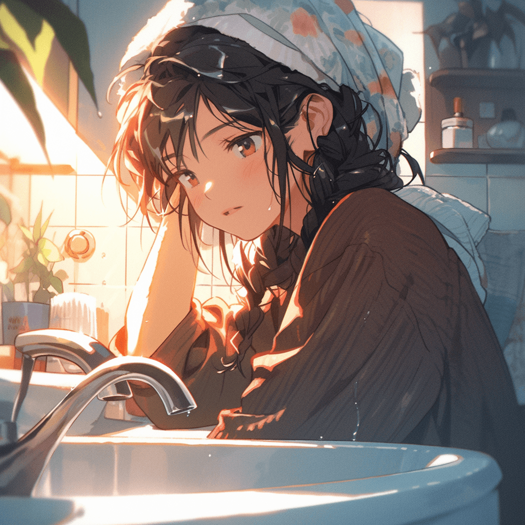 Intermediate Chinese Reading Practice — The Environment a woman staring thoughtfully at a faucet